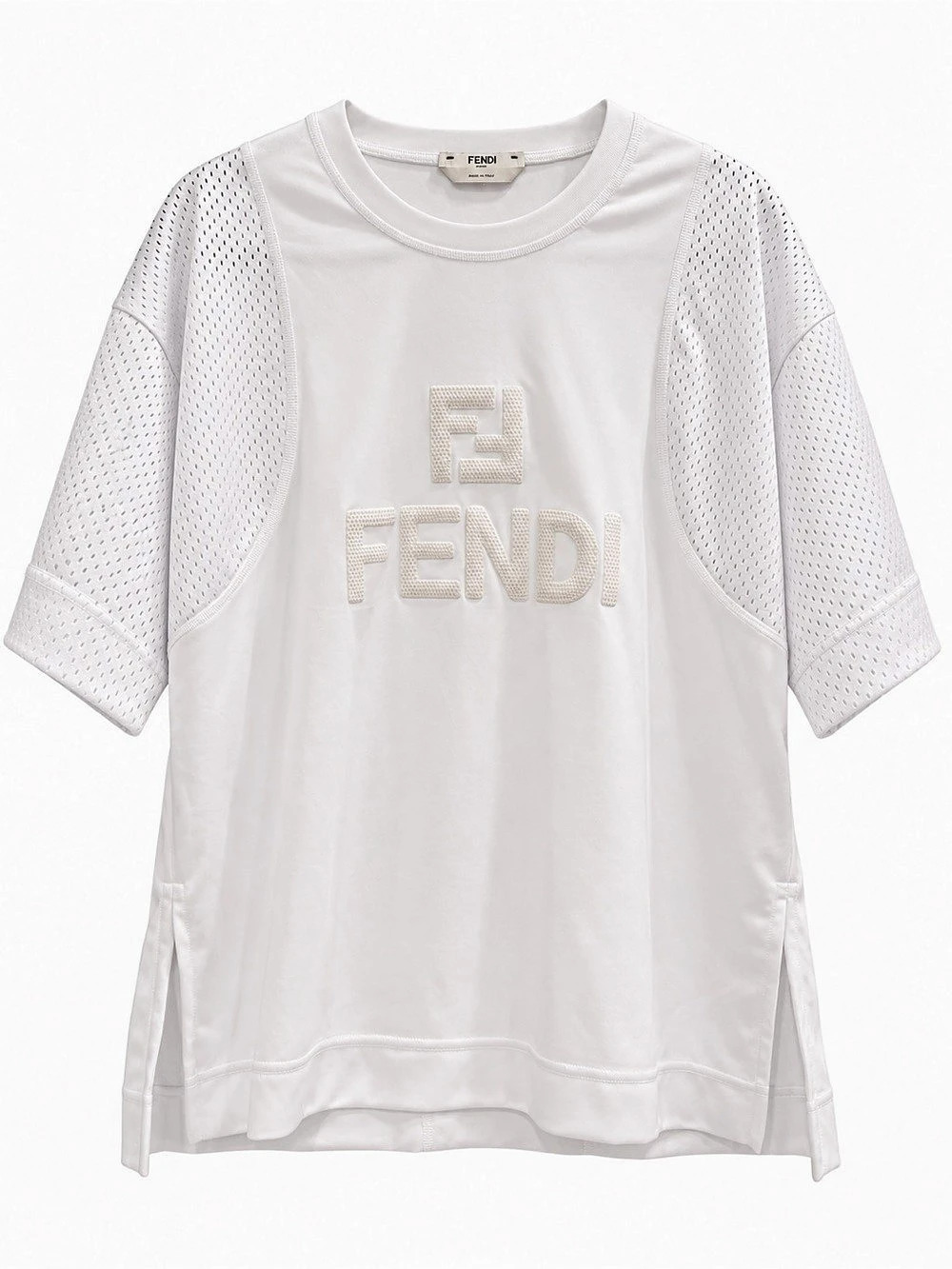 Fendi Logo Mesh T-Shirt